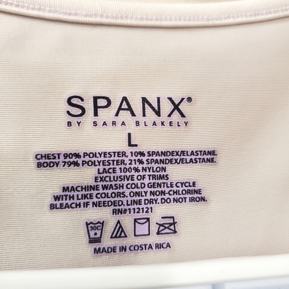 Spanx - Hide and Seek Shapewear - Lace Camisole Shaping Tank Top - Size L - Picture 4 of 7